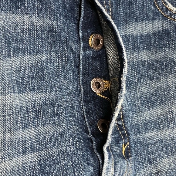 CHIP & pepper ultra distressed button fly mini denim skirt - Picture 7 of 12